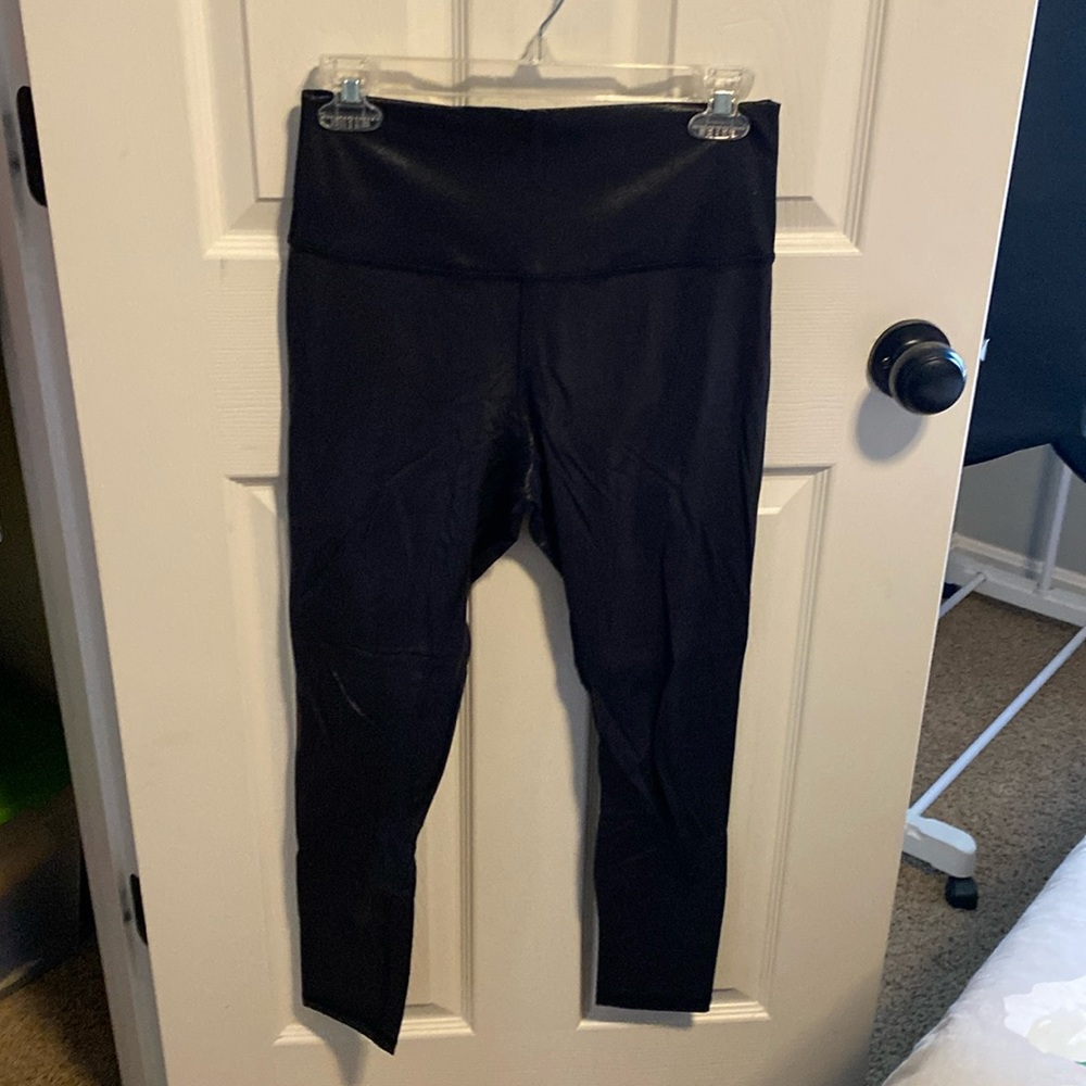 Faux leather leggings